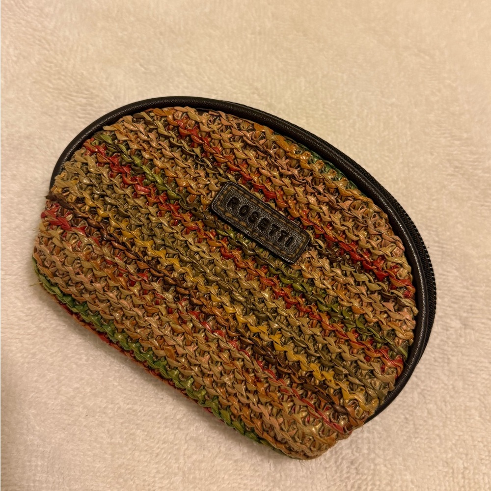 Rosetti Tan and Black Pouch